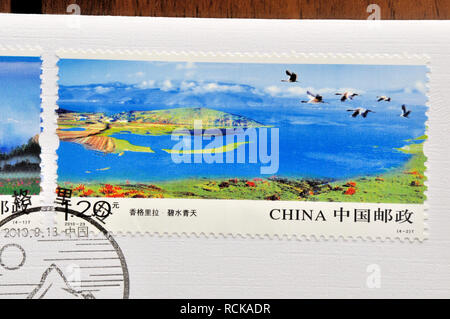 CHINA - ca. 2010: eine Briefmarken in China gedruckt zeigt 2010-23 Shangrila, circa 2010. Stockfoto