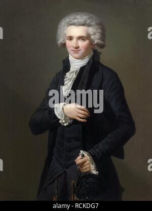 Portrait von Maximilien de Robespierre (1758-1794). Museum: Musée de l'Histoire de France, Château de Versailles. Autor: VIGNERON, Pierre roch. Stockfoto