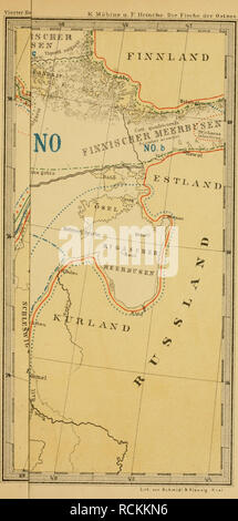 . Sterben Fische der Ostsee. Fische. K. Möbi ^s u. F. Mcincke. Sterben Fische der Osts". Lith. vor, Schmidi - eine Klaunlq K." l .. Bitte beachten Sie, dass diese Bilder sind von der gescannten Seite Bilder, die digital für die Lesbarkeit verbessert haben mögen - Färbung und Aussehen dieser Abbildungen können nicht perfekt dem Original ähneln. extrahiert. Möbius, Karl August, 1825-1908; Heincke, Friedrich, 1852-1929. Berlin: s. Parey Stockfoto
