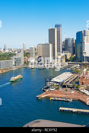 Die Felsen und Circular Quay, Sydney, New South Wales, Australien Stockfoto