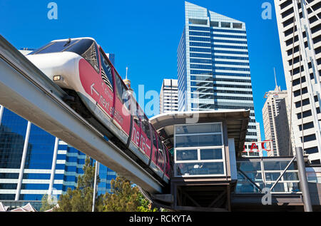 Monorail, Sydney, New South Wales, Australien, Stockfoto