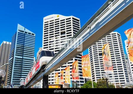 Monorail, Sydney, New South Wales, Australien, Stockfoto