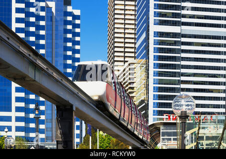 Monorail, Sydney, New South Wales, Australien, Stockfoto