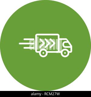 Vektor Lieferung LKW-Symbol Stock Vektor