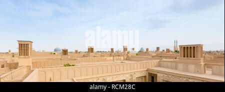 Blick über die Altstadt von Yazd, Yazd, Iran Stockfoto