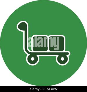 Vektor Trolley Symbol Stock Vektor