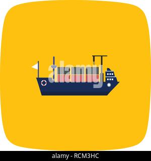 Vektor Schiff Symbol Stock Vektor