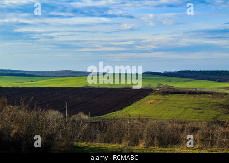 Landschaft in der Nähe des Dorfes Zidarovo, südlich der Stadt Burgas Stockfoto