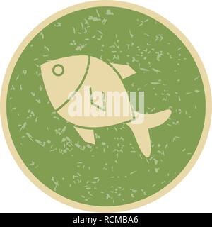 Vektor Fisch Symbol Stock Vektor