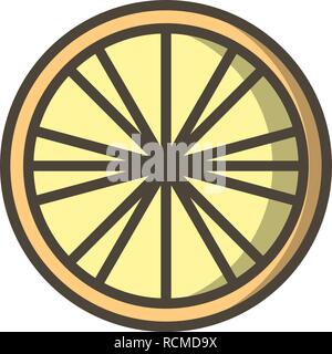 Vektor-Zitrone-Symbol Stock Vektor