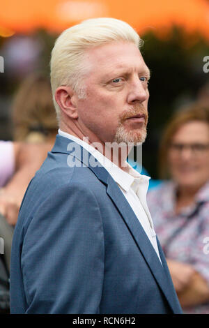 Melbourne, Australien. 16 Jan, 2019. Tennis: Grand Slam, Australien öffnen. Boris Becker, Leiter des Men's Tennis im Deutschen Tennis Federation, ist in Melbourne Park entfernt. Credit: Frank Molter/dpa/Alamy leben Nachrichten Stockfoto