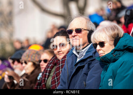 Harrisburg, USA. 15. Januar, 2019. Sitzen die Gäste Gouverneur Tom Wolfs Einweihung. Chris Baker Evens/Alamy Leben Nachrichten. Stockfoto