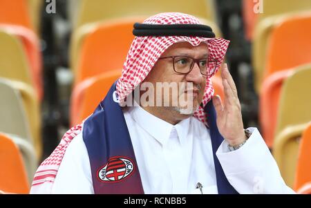 ESCLUSIVA MAILAND Foto Spada/LaPresse 16 Maggio 2005 2019 Gedda (Arabia Saudita) Sport calcio Juventus Mailand - Supercoppa Italiana 2019 - Stadio" König Abdullah Sport Stadt" Nella Foto: tifosi EXKLUSIVE MAILAND Foto Spada/LaPresse Januar 16, 2019 Jeddah (Saudi Arabien) Sport Fussball Juventus vs Mailand - Italienisch Super Cup 2019 - Stadion "König Abdullah Sport Stadt" Im Bild: Fans vs. Stockfoto