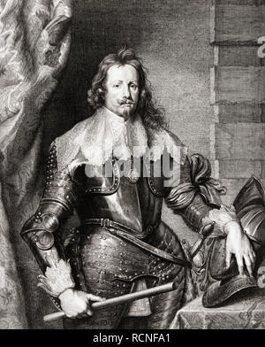 Thomas Francis von Savoyen, Prinz von Carignano, 1596-1656. Italienischen militärischen Befehlshaber, Gründer der Carignano Zweig des Hauses Savoyen. Nach einem Portrait von Anthony van Dyck. Stockfoto