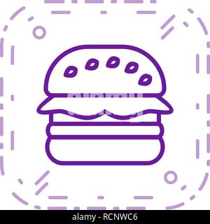 Vektor Hamburger Symbol Stock Vektor