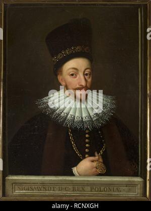 Portrait von Sigismund III Vasa, König von Polen (1566-1632). Museum: Muzeum Narodowe, Warschau. Autor: anonym. Stockfoto