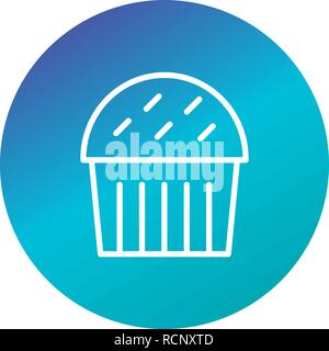 Vektor Cupcake Symbol Stock Vektor