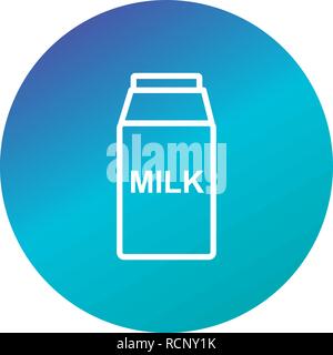 Vektor Milch Symbol Stock Vektor