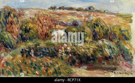 Landschaft in der Provence. Museum: private Sammlung. Autor: Renoir, Pierre-Auguste. Stockfoto