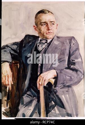 Portrait der Biologe und agronom Trofim D. Lyssenko (1898-1976). Museum: Museum der Ukrainischen visuelle Kunst, Kiew. Autor: Shovkunenko, Alexei Alexeyevich. Stockfoto