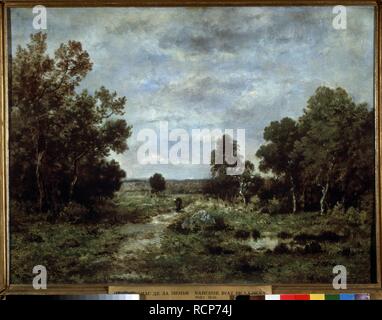 Herbst in Fontainebleau. Museum: Staat A Puschkin-Museum für bildende Künste, Moskau. Autor: Díaz de la Peña, Narcisse Virgilio. Stockfoto