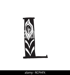 Vektor hand gezeichnete Schrift Stock Vektor