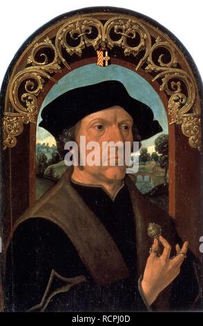 Porträt von Jan Gerritsz. van Egmond. Museum: Staatliche Eremitage, St. Petersburg. Autor: CORNELISZ VAN OOSTSANEN, Jacob. Stockfoto