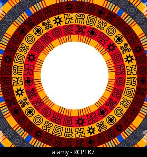 Afrikanische Adinkra Hintergrund. Stock Vektor