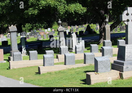 Sépulture de Victimes de naufrage du Titanic à Halifax Kanada/Beerdigung der Opfer des Untergangs der Titanic in Halifax Kanada Stockfoto