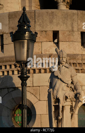 Anzeigen von Fisherman's Bastion, Budapest, Ungarn Stockfoto