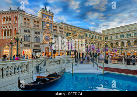 Casino The Venetian, Macao - 1. Juni 2014: Interieur-Ansicht des Hotels Venetian Casino in Macau Insel Stockfoto