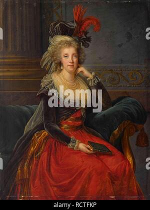 Portrait von Maria Carolina von Österreich (1752-1814). Museum: private Sammlung. Autor: Vigée-Lebrun, Marie Louise Elisabeth. Stockfoto