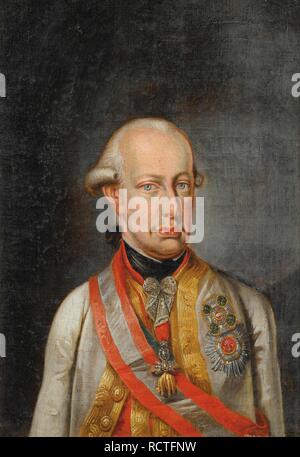 Portrait von Leopold II., Kaiser des Heiligen Römischen Reiches (1747-1792). Museum: private Sammlung. Autor: anonym. Stockfoto