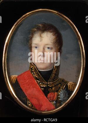 Portrait von Marschall Michel Ney (1769-1815). Museum: private Sammlung. Autor: Hollier, Jean-François. Stockfoto