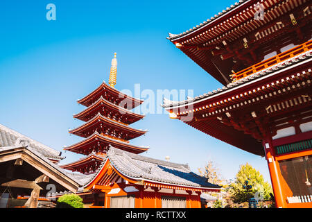 Sensoji-tempel in Asakusa, Tokyo, Japan Stockfoto