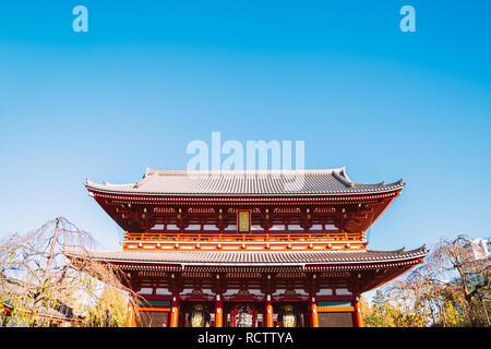 Sensoji-tempel in Asakusa Hozomon Tor in Tokio, Japan. Stockfoto