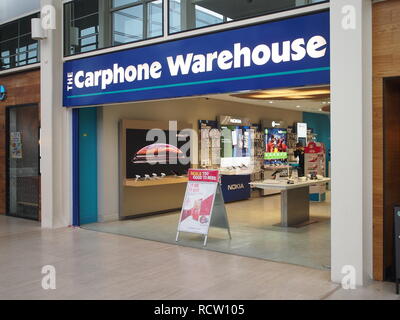 Carphone Warehouse Handy store in Milton Keynes Einkaufszentrum Stockfoto