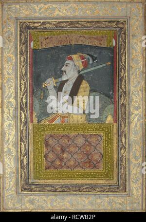Portrait von Großmogul Aurangzeb. Museum: private Sammlung. Autor: anonym. Stockfoto