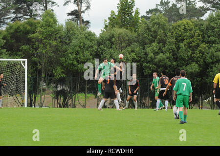 Auckland Sonntag League, Pakuranga United vs Böhmischen Celtic Stockfoto