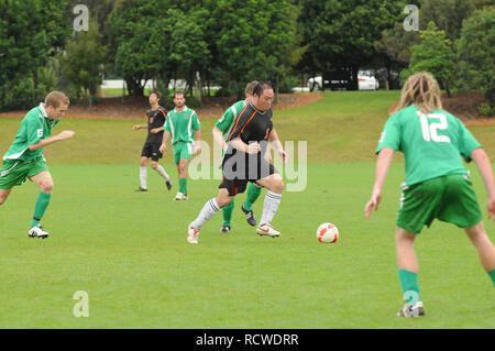 Auckland Sonntag League, Pakuranga United vs Böhmischen Celtic Stockfoto