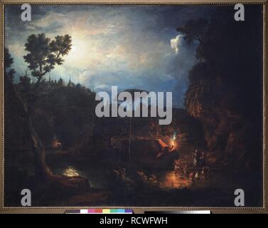 Das Geheimnis der Taufe. Museum: Staatliche Tretjakow-Galerie, Moskau. Autor: Tankov (tonkov), Ivan Michailovich. Stockfoto