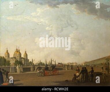 Der Heilige Nikolaus Marine Kathedrale in St. Petersburg. Museum: Staatliche Eremitage, St. Petersburg. Autor: Paterssen, Benjamin. Stockfoto