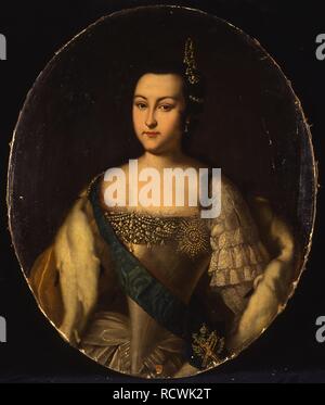 Portrait der Prinzessin Anna Leopoldovna (1718-1746), der Zar Iwan VI Mutter. Museum: Staatliches Historisches Museum, Moskau. Autor: anonym. Stockfoto