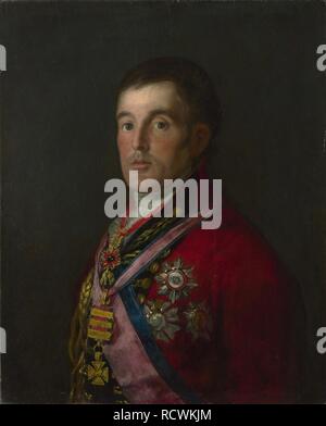 Portrait von Feldmarschall Arthur Wellesley, 1. Herzog von Wellington. Museum: National Gallery, London. Thema: Goya, Francisco de. Stockfoto