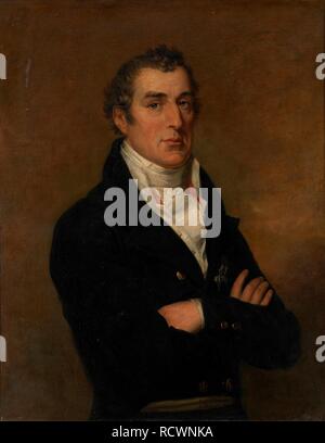 Portrait von Arthur Wellesley (1769-1852), 1. Herzog von Wellington. Museum: private Sammlung. Autor: DAWE, George. Stockfoto