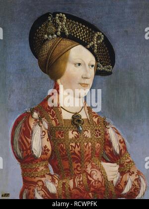 Anna von Böhmen und Ungarn (1503-1547). Museum: Museo Thyssen-Bornemisza Sammlungen. Autor: Maler zu Schwaz. Stockfoto