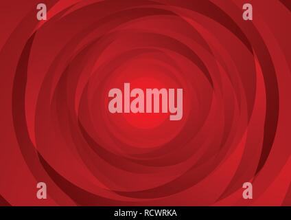 Abstrakt rot Swirl Kreise tech corporate Hintergrund. Vektor Design Stock Vektor