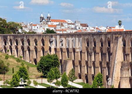 Amoreira Aquädukt, Elvas, Alentejo, Portugal, Europa Stockfoto