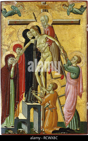 Der Abstieg vom Kreuz. Museum: Museo Thyssen-Bornemisza Sammlungen. Thema: Master in Forlì. Stockfoto