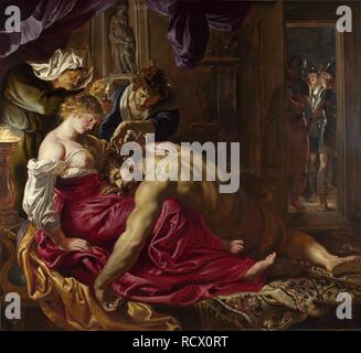 Samson und Delila. Museum: National Gallery, London. Autor: RUBENS, Pieter Paul. Stockfoto